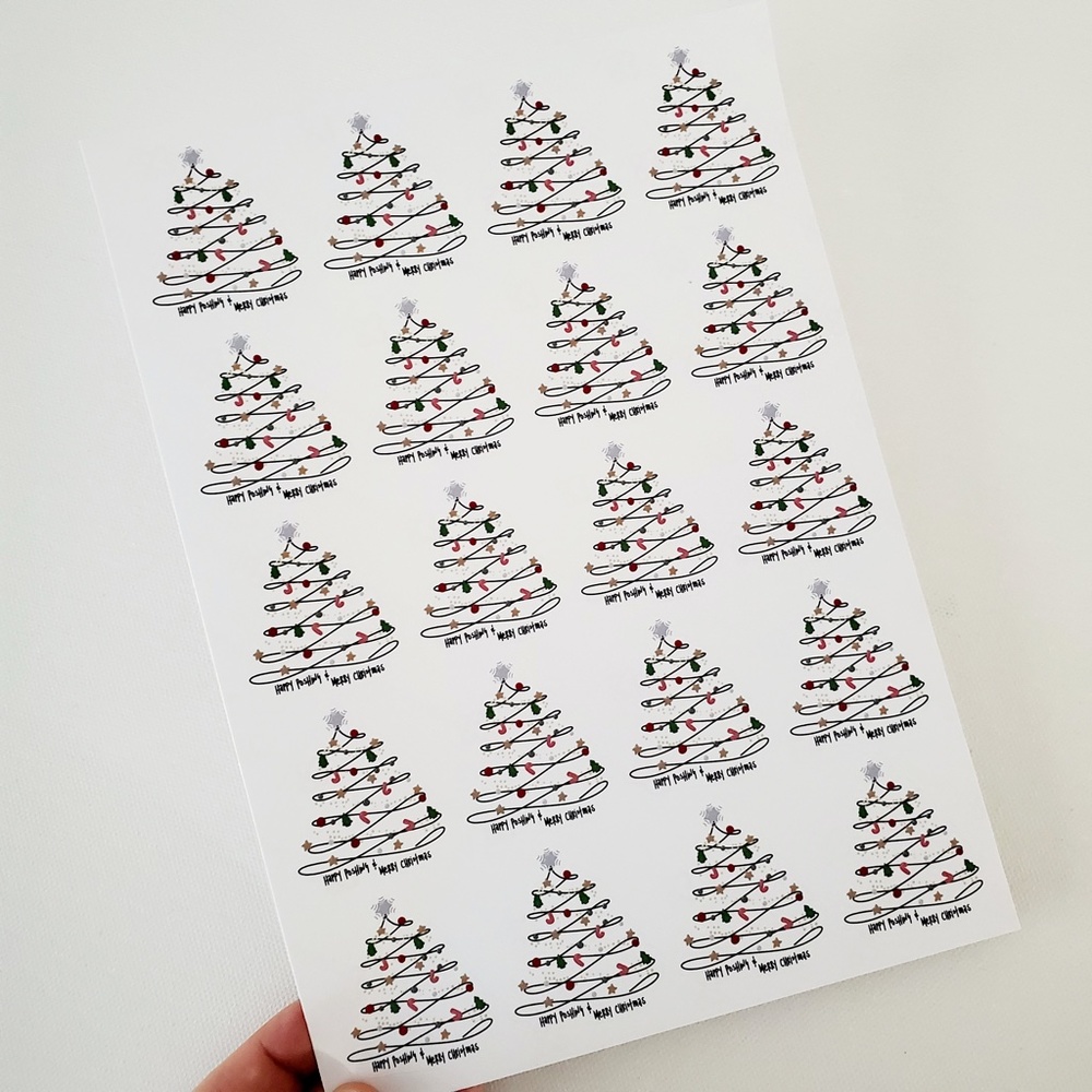 LB049 STICKERS Merry Poshmas Custom Poshmark Holiday Stickers Perosnalizable - Picture 3 of 8